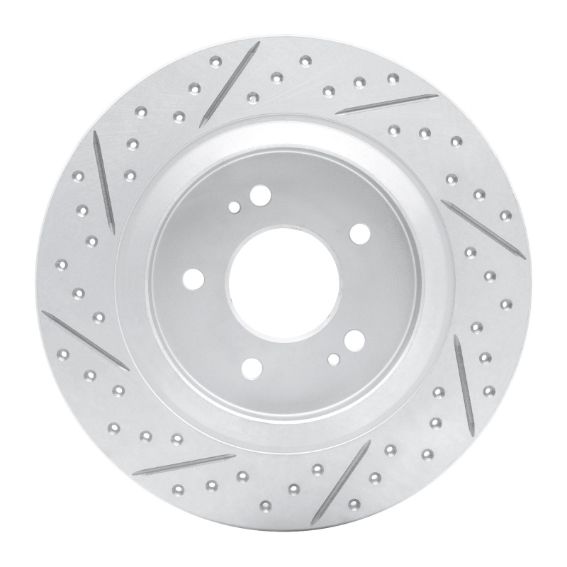 Hyundai Palisade Brake Rotor (1) - Rear Right - DFC - Geoperformance Drilled & Slotted - `19-`25