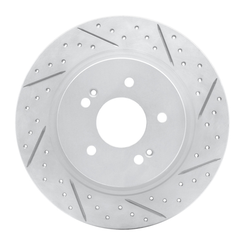 Hyundai Palisade Brake Rotor (1) - Rear Right - DFC - Geoperformance Drilled & Slotted - `19-`25