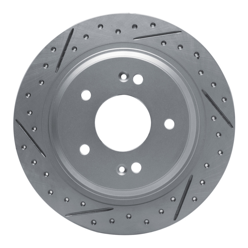 Hyundai Kona Brake Rotor (1) - Rear Left - DFC - Drilled & Slotted Geoperformance - `18-`26