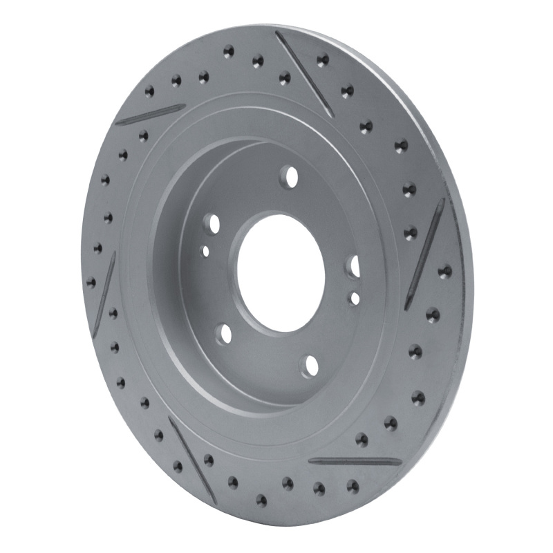 Hyundai Kona Brake Rotor (1) - Rear Left - DFC - Drilled & Slotted Geoperformance - `18-`26