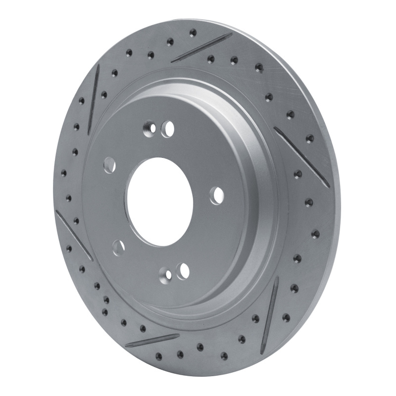 Hyundai Kona Brake Rotor (1) - Rear Left - DFC - Drilled & Slotted Geoperformance - `18-`26