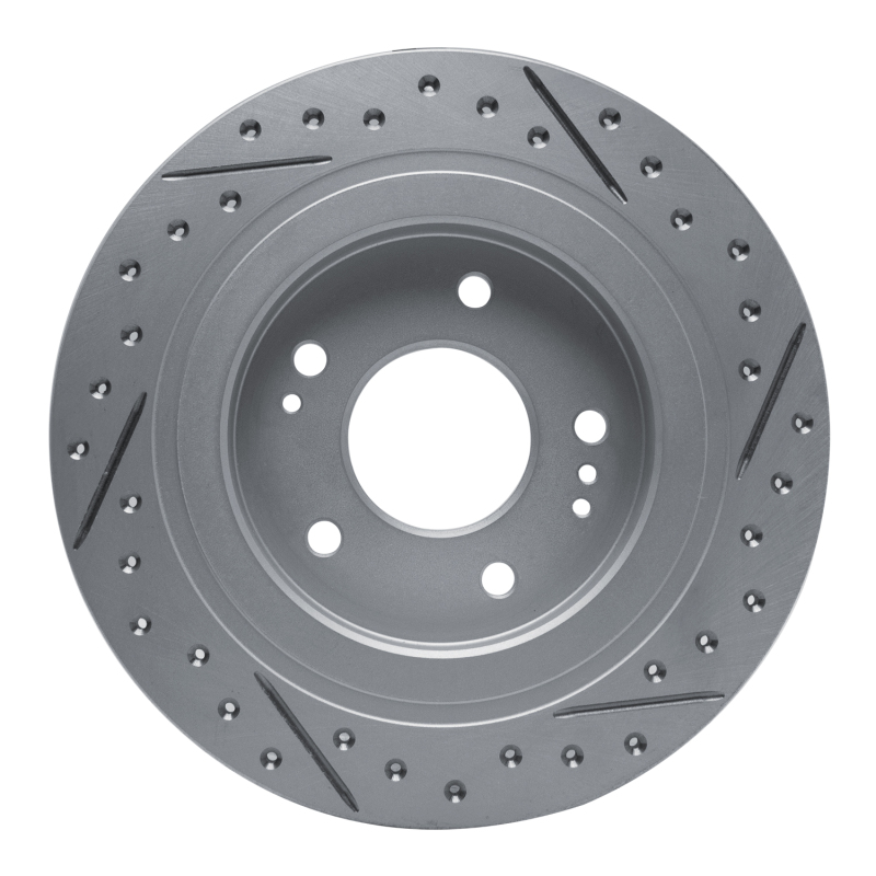 Hyundai Kona Brake Rotor (1) - Rear Left - DFC - Drilled & Slotted Geoperformance - `18-`26