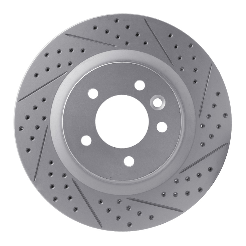 Land Rover Range Rover Sport Brake Rotor (1) - Front Left - DFC - Geoperformance Drilled & Slotted - `05-`09