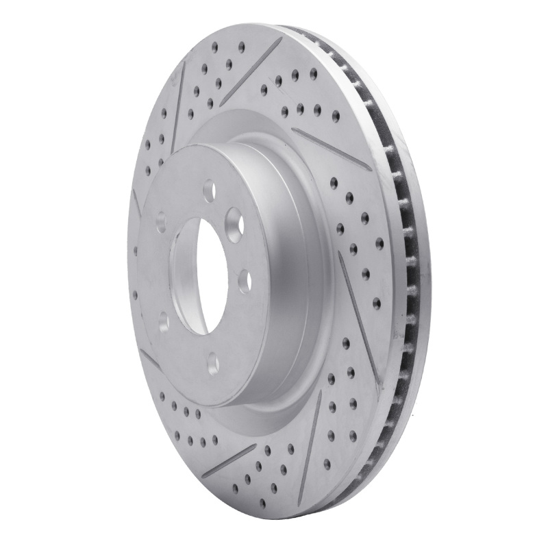 Land Rover Range Rover Sport Brake Rotor (1) - Front Left - DFC - Geoperformance Drilled & Slotted - `05-`09