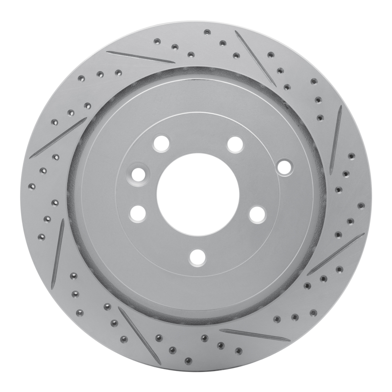 Land Rover Discovery Brake Rotor (1) - Rear Right - DFC - Drilled & Slotted Geoperformance - `05-`16