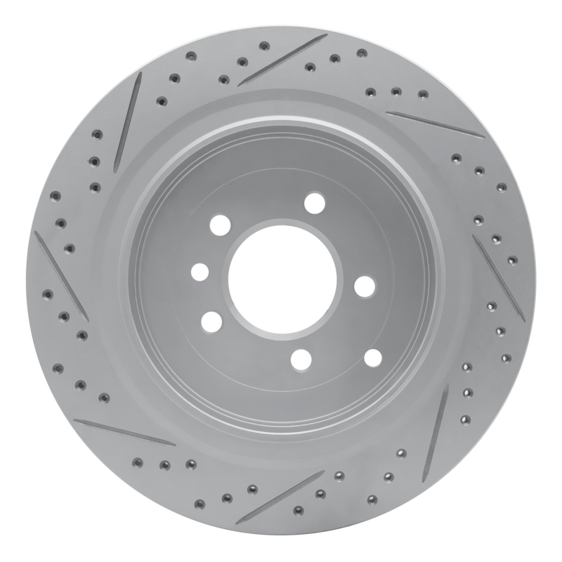 Land Rover Discovery Brake Rotor (1) - Rear Right - DFC - Drilled & Slotted Geoperformance - `05-`16