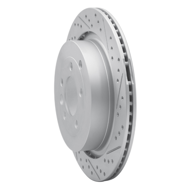 Land Rover Discovery Brake Rotor (1) - Rear Right - DFC - Drilled & Slotted Geoperformance - `05-`16