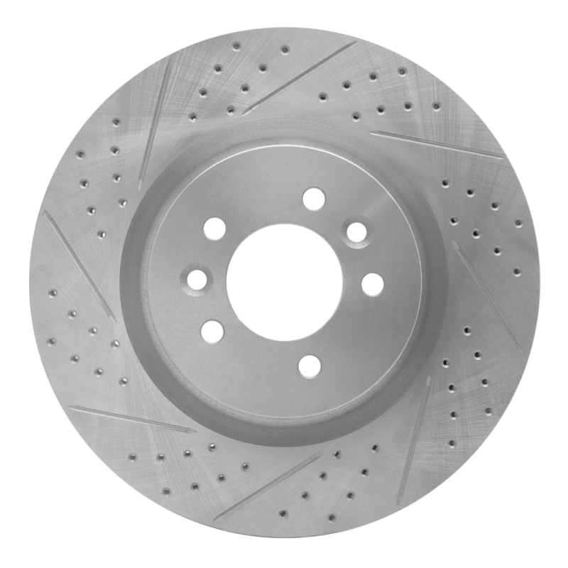 Land Rover Range Rover Sport Brake Rotor (1) - Front Left - DFC - Geoperformance Drilled & Slotted - `06-`17