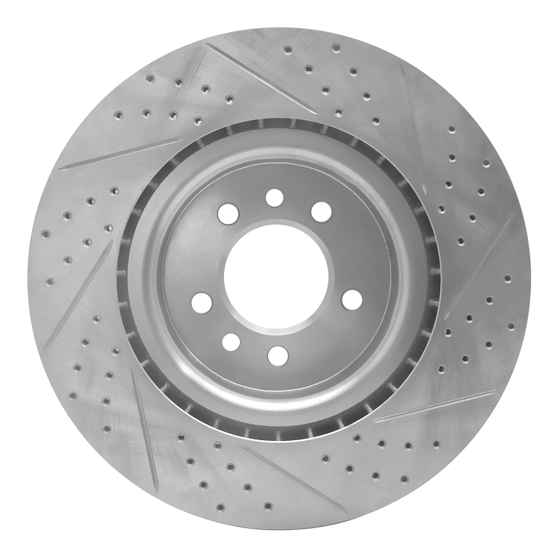 Land Rover Range Rover Sport Brake Rotor (1) - Front Left - DFC - Geoperformance Drilled & Slotted - `06-`17
