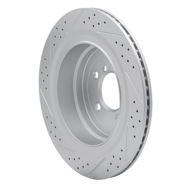 Land Rover Range Rover Brake Rotor (1) - Rear Right - DFC - Drilled & Slotted Geoperformance - `06-`12