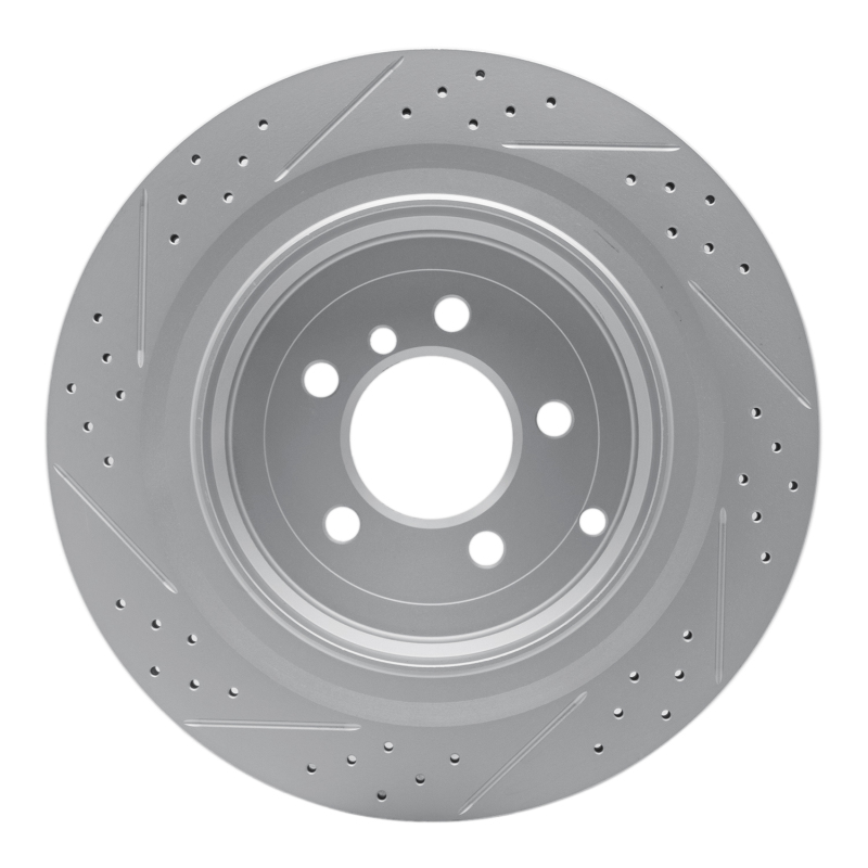 Land Rover Range Rover Brake Rotor (1) - Rear Right - DFC - Drilled & Slotted Geoperformance - `06-`12