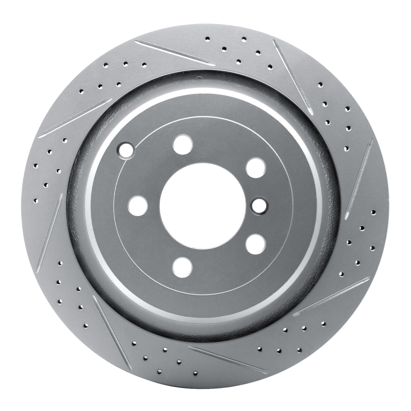 Land Rover Range Rover Brake Rotor (1) - Rear Right - DFC - Drilled & Slotted Geoperformance - `06-`12