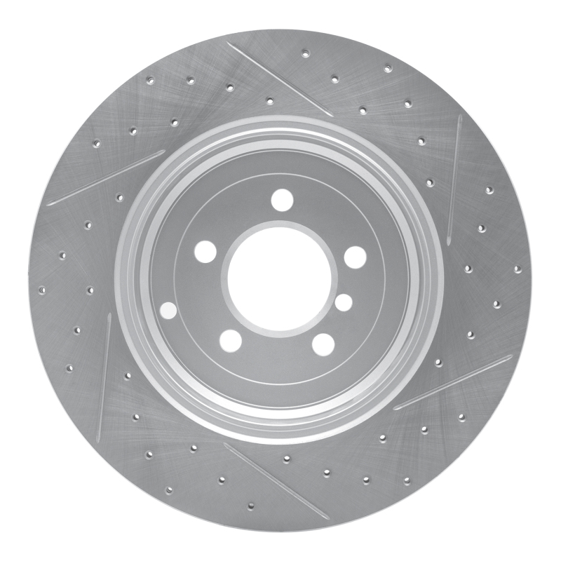 Land Rover Range Rover Brake Rotor (1) - Rear Left - DFC - Drilled & Slotted Geoperformance - `10-`12