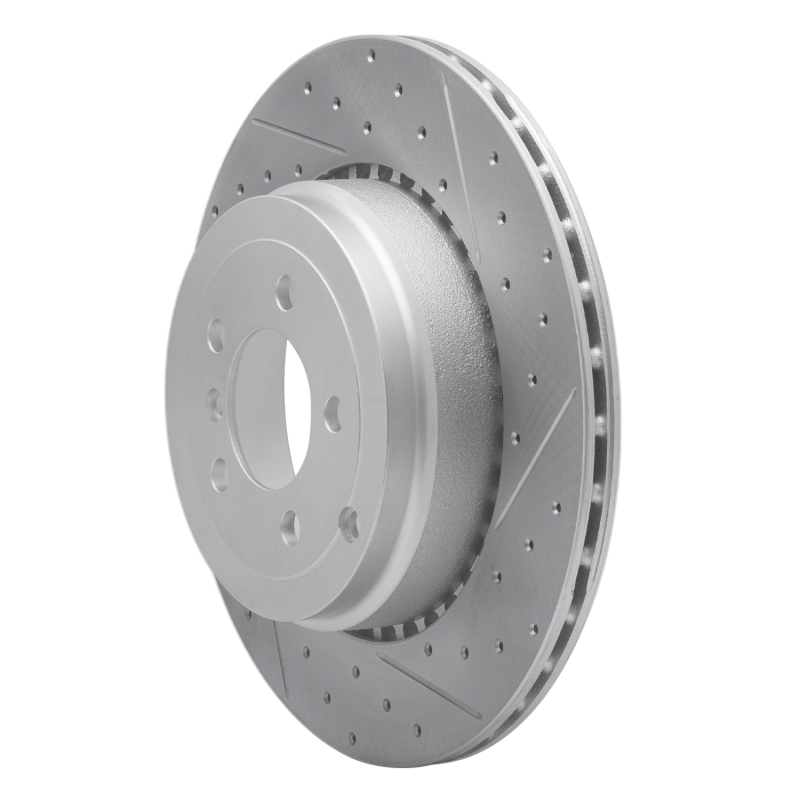 Land Rover Range Rover Brake Rotor (1) - Rear Right - DFC - Drilled & Slotted Geoperformance - `10-`12