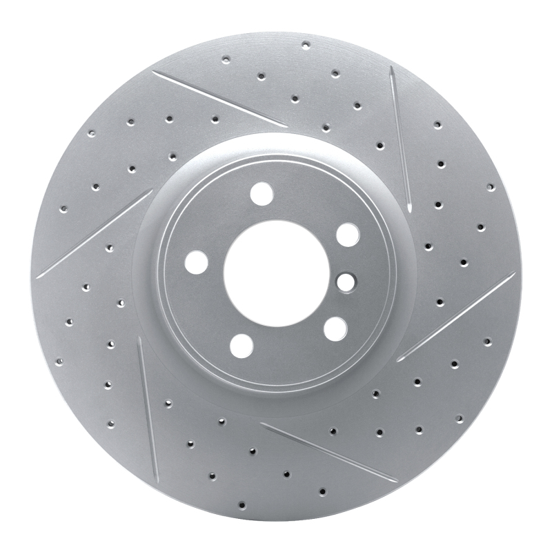 Land Rover Range Rover Brake Rotor (1) - Front Right - DFC - Drilled & Slotted Geoperformance - `10-`12