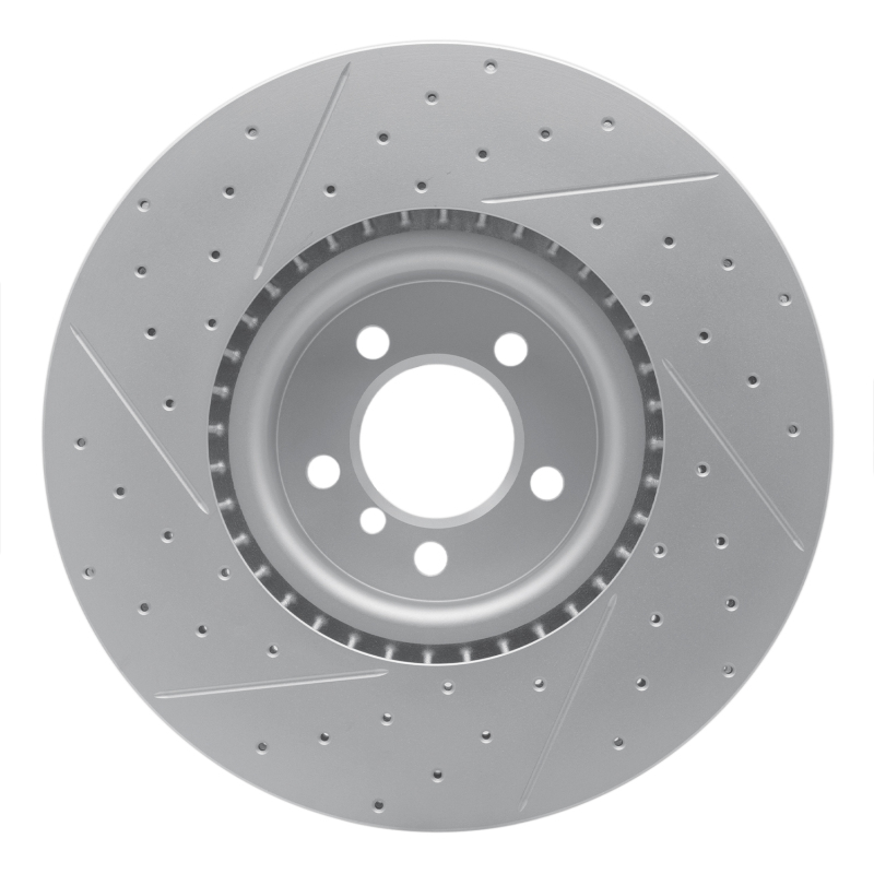 Land Rover Range Rover Brake Rotor (1) - Front Right - DFC - Drilled & Slotted Geoperformance - `10-`12