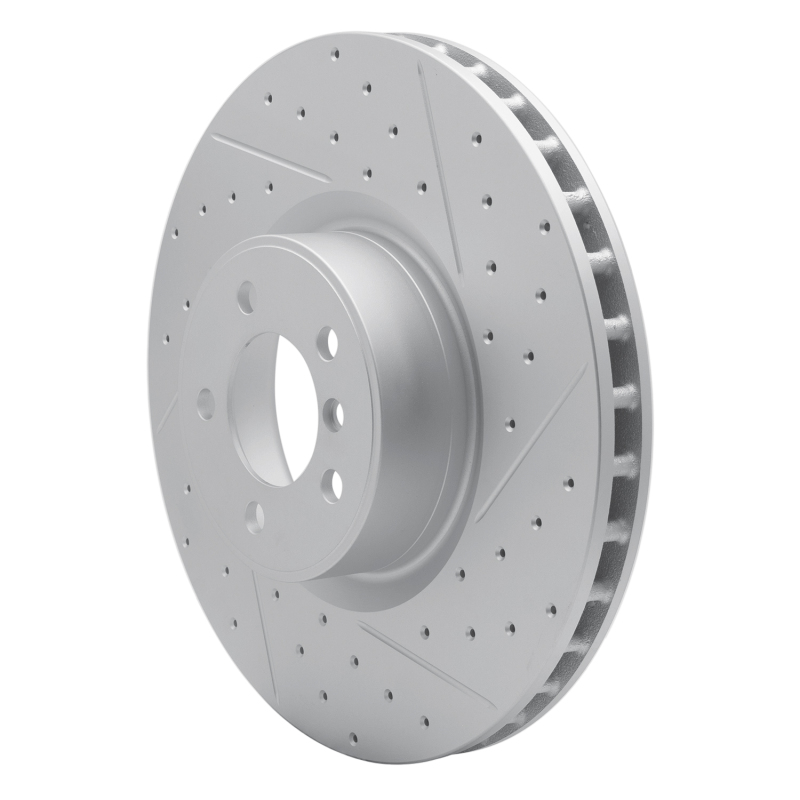 Land Rover Range Rover Brake Rotor (1) - Front Right - DFC - Drilled & Slotted Geoperformance - `10-`12