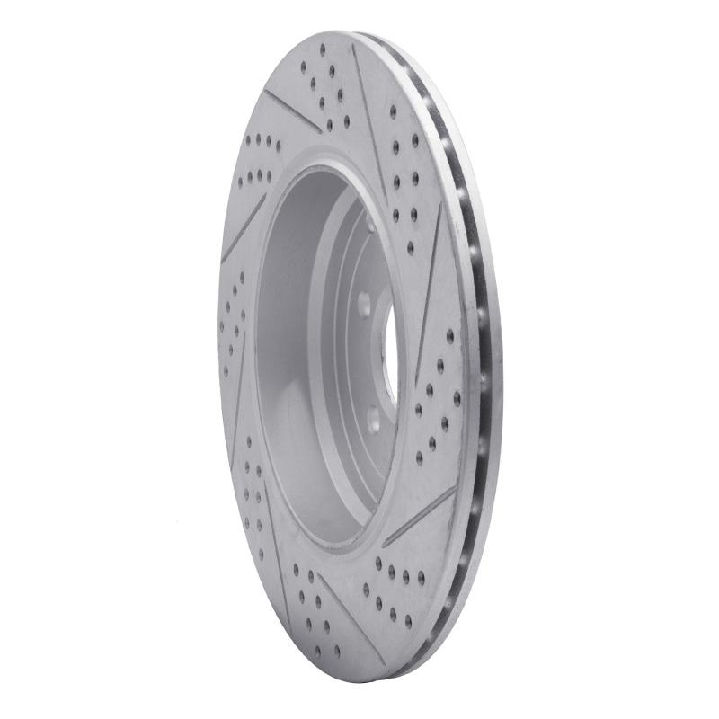 Land Rover Range Rover Sport Brake Rotor (1) - Rear Left - DFC - Drilled & Slotted Geoperformance - `10-`13