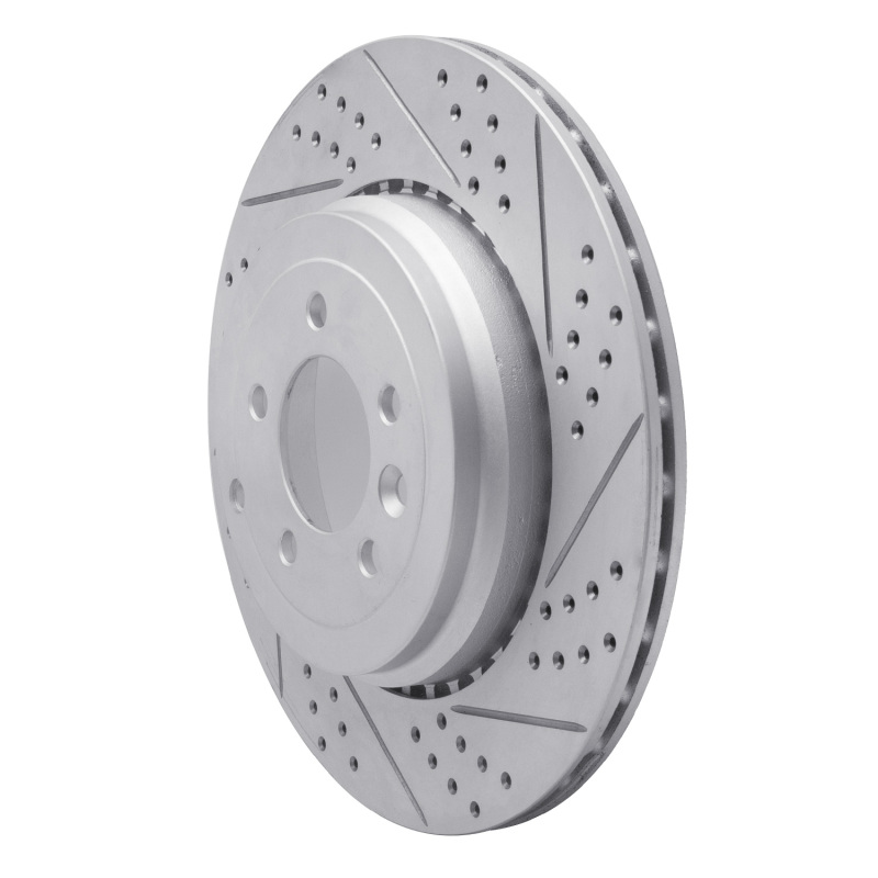 Land Rover Range Rover Sport Brake Rotor (1) - Rear Right - DFC - Drilled & Slotted Geoperformance - `10-`13