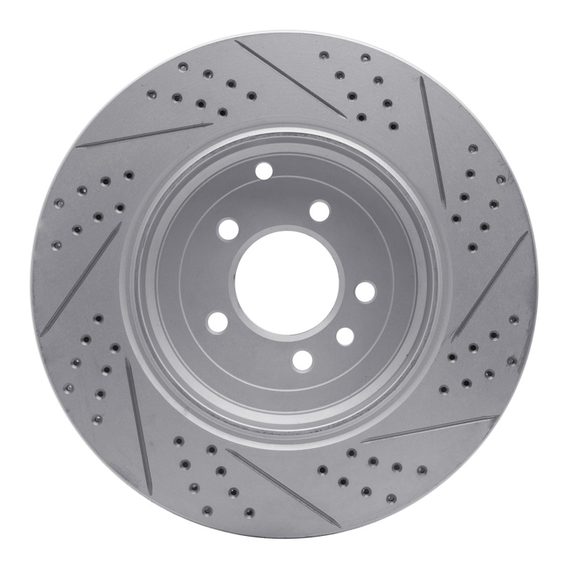 Land Rover Range Rover Sport Brake Rotor (1) - Rear Right - DFC - Drilled & Slotted Geoperformance - `10-`13
