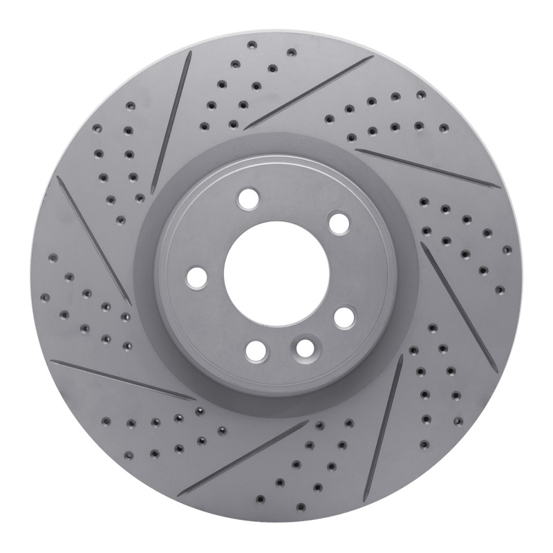 Land Rover Range Rover Brake Rotor (1) - Front Left - DFC - Geoperformance Drilled & Slotted - `10-`17