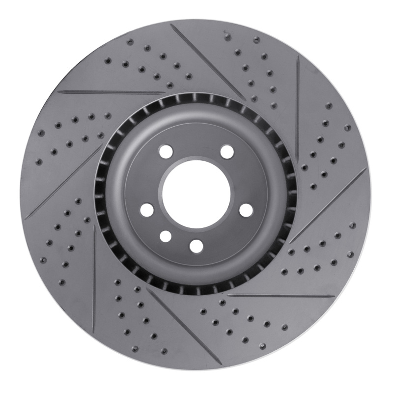 Land Rover Range Rover Brake Rotor (1) - Front Right - DFC - Geoperformance Drilled & Slotted - `10-`17