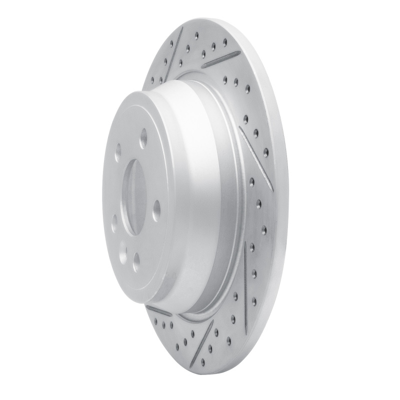 Land Rover LR2 Brake Rotor (1) - Rear Left - DFC - Geoperformance Drilled & Slotted - `13-`15