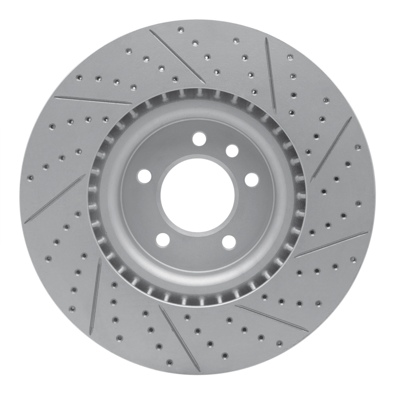 Land Rover Range Rover Brake Rotor (1) - Front Left - DFC - Geoperformance, Drilled and Slotted - `18-`24