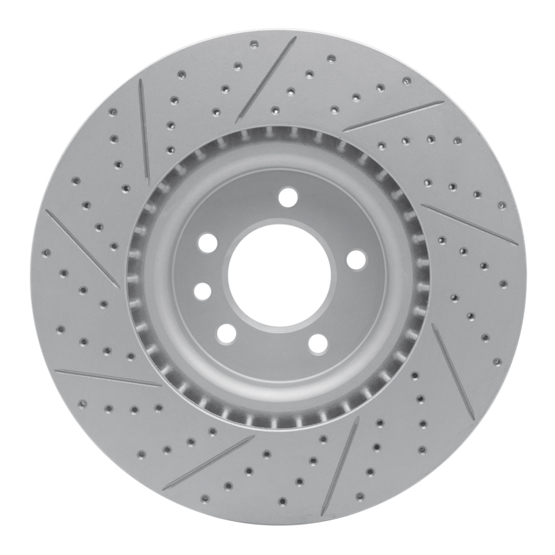 Land Rover Range Rover Sport Brake Rotor (1) - Front Right - DFC - Geoperformance Drilled & Slotted - `18-`24