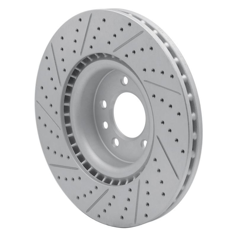 Land Rover Range Rover Sport Brake Rotor (1) - Front Right - DFC - Geoperformance Drilled & Slotted - `18-`24