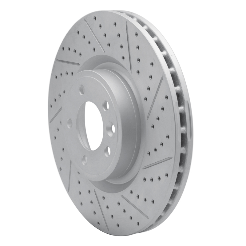 Land Rover Range Rover Sport Brake Rotor (1) - Front Right - DFC - Geoperformance Drilled & Slotted - `18-`24