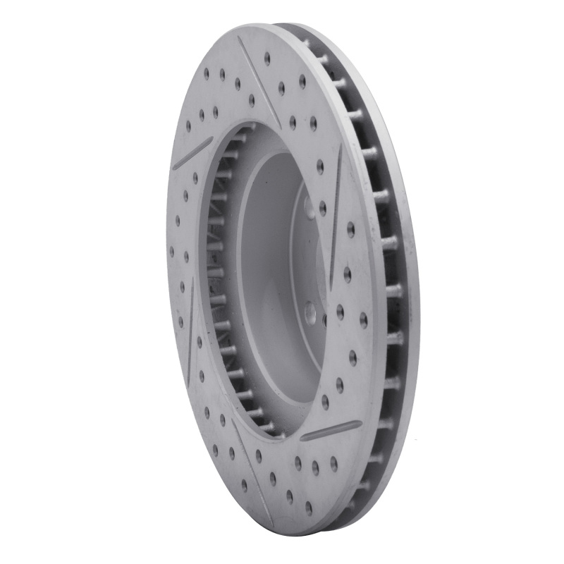 Subaru Impreza Brake Rotor (1) - Front Left - DFC - Drilled & Slotted Geoperformance - `90-`01