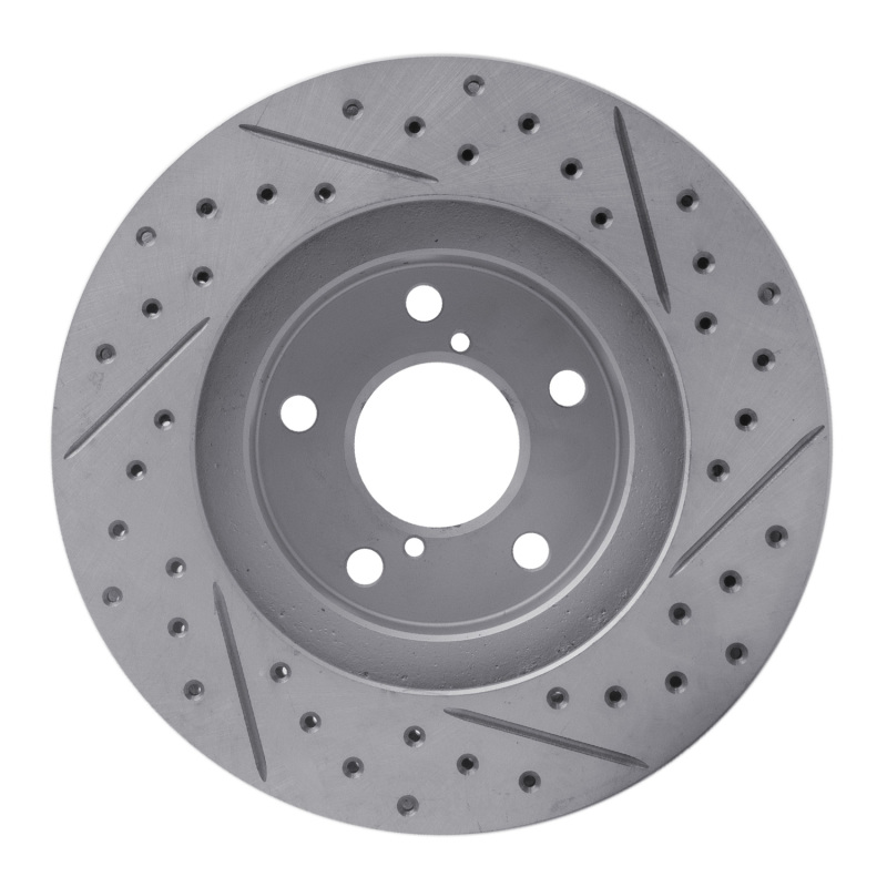 Subaru Impreza Brake Rotor (1) - Front Right - DFC - Geoperformance Rotors - Drilled & Slotted - `90-`01