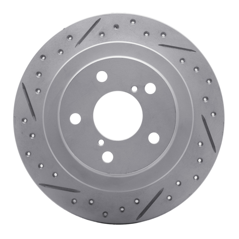 Saab 9-2X Brake Rotor (1) - Rear Left - DFC - Drilled & Slotted Geoperformance - `90-`08