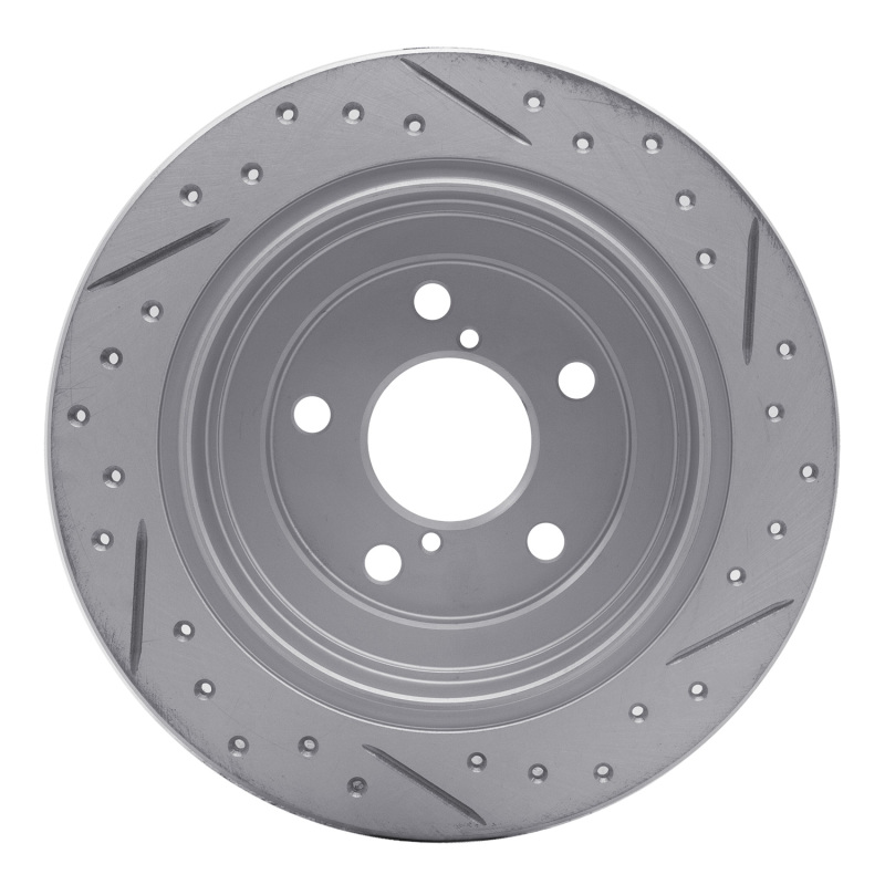 Saab 9-2X Brake Rotor (1) - Rear Left - DFC - Drilled & Slotted Geoperformance - `90-`08