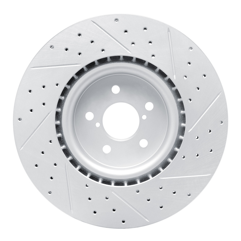 Subaru BRZ Brake Rotor (1) - Front Left - DFC - Drilled & Slotted Geoperformance - `03-`25