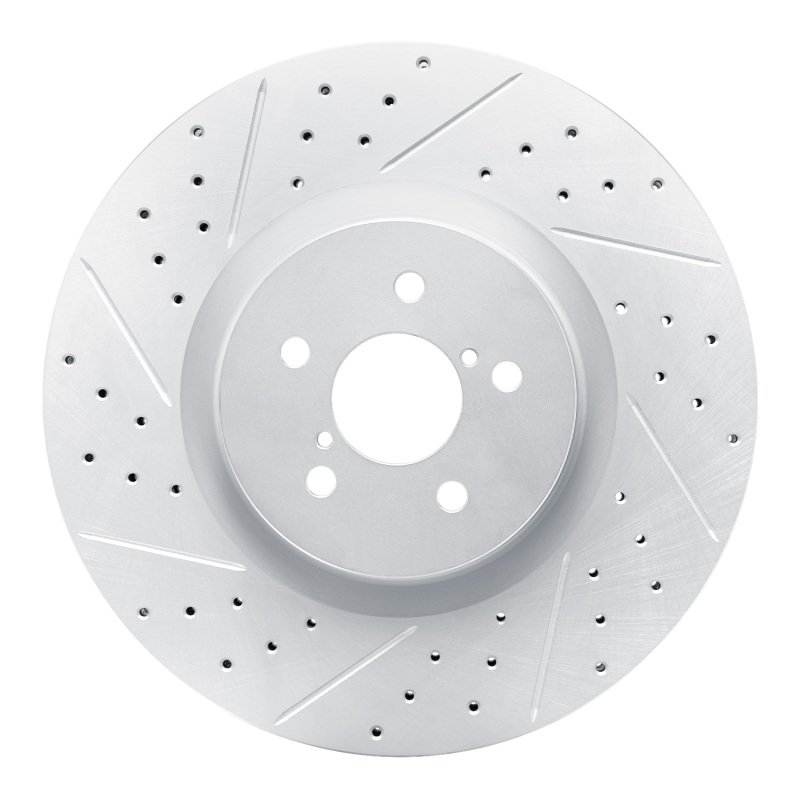 Subaru BRZ Brake Rotor (1) - Front Left - DFC - Drilled & Slotted Geoperformance - `03-`25