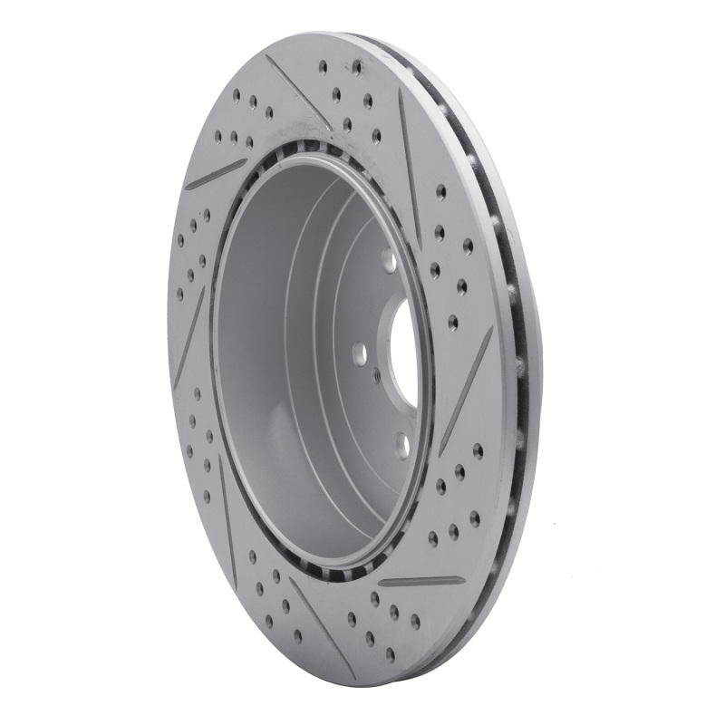 Subaru Impreza Brake Rotor (1) - Rear Left - DFC - Drilled & Slotted Geoperformance - `03-`04