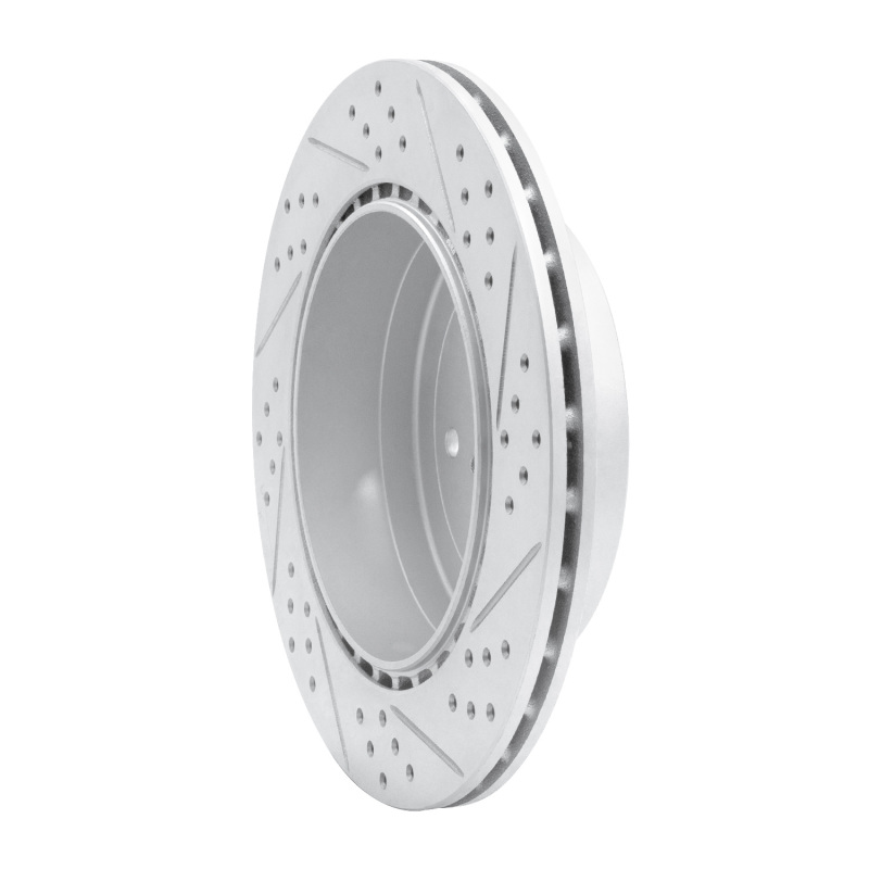 Subaru Impreza Brake Rotor (1) - Rear Left - DFC - Drilled & Slotted Geoperformance - `05-`07