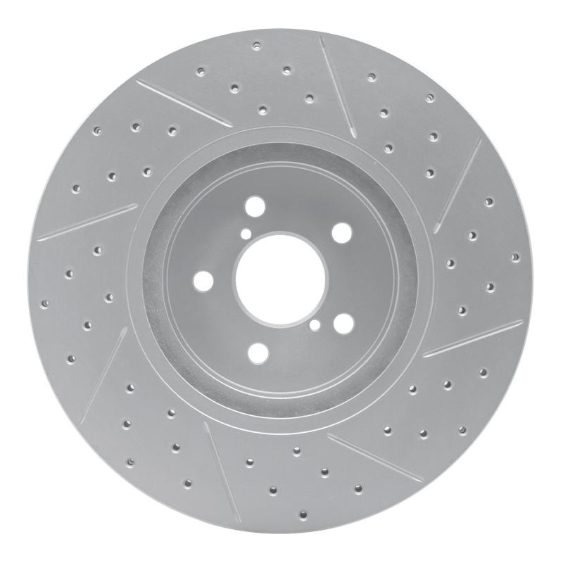 Subaru Forester Brake Rotor (1) - Front Left - DFC - Drilled & Slotted Geoperformance - `05-`18