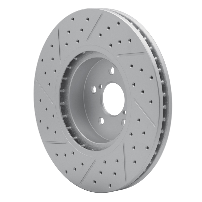 Subaru Forester Brake Rotor (1) - Front Right - DFC - Drilled & Slotted Geoperformance - `05-`18