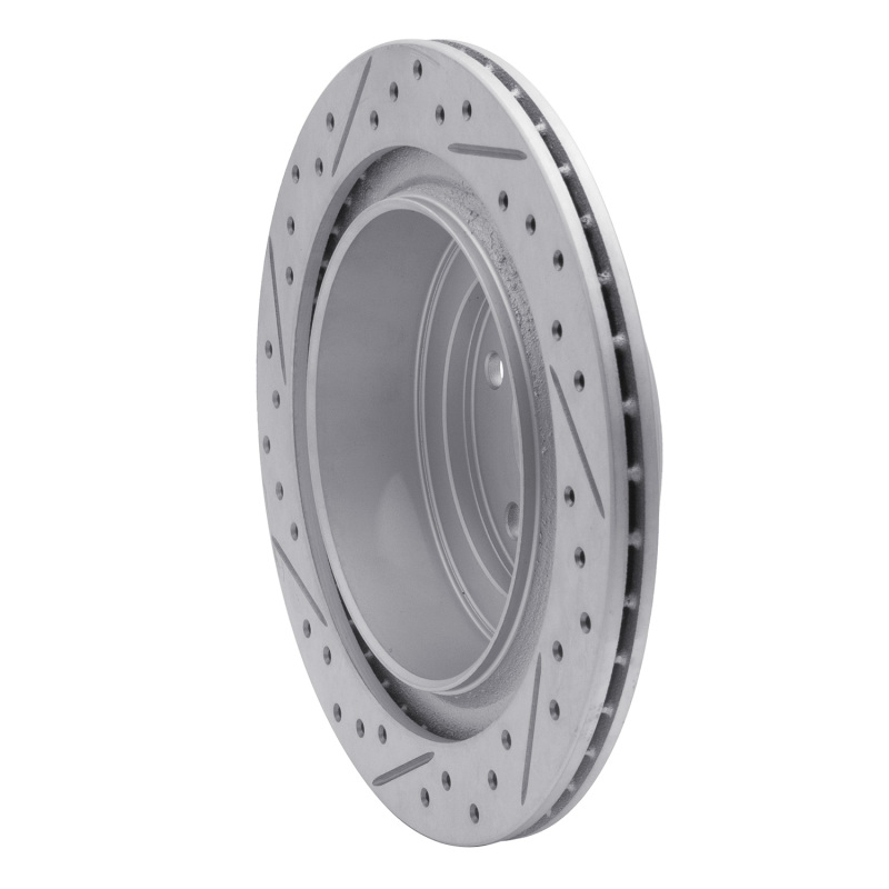 Subaru Impreza Brake Rotor (1) - Rear Right - DFC - Drilled & Slotted Geoperformance - `05-`09