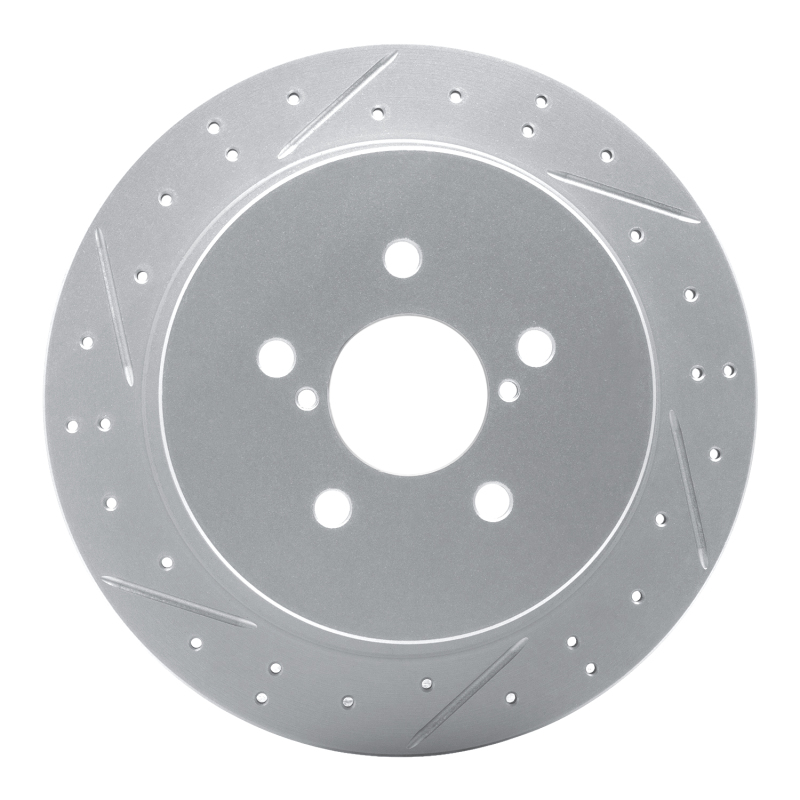 Subaru Legacy Brake Rotor (1) - Rear Left - DFC - Drilled & Slotted Geoperformance - `05-`09