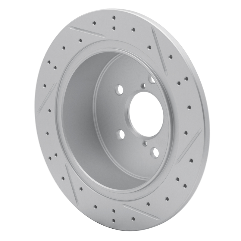 Subaru Legacy Brake Rotor (1) - Rear Left - DFC - Drilled & Slotted Geoperformance - `05-`09