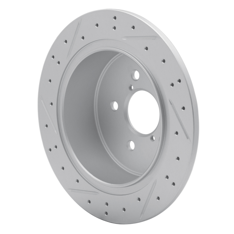Subaru Outback Brake Rotor (1) - Rear Right - DFC - Geoperformance Drilled & Slotted - `05-`09