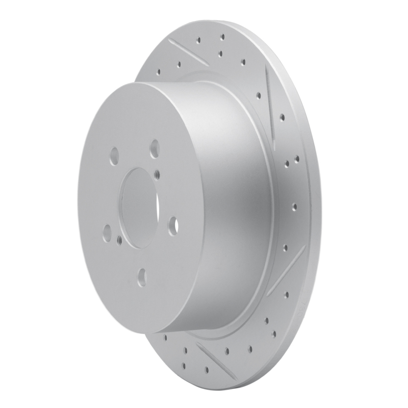 Subaru Outback Brake Rotor (1) - Rear Right - DFC - Geoperformance Drilled & Slotted - `05-`09