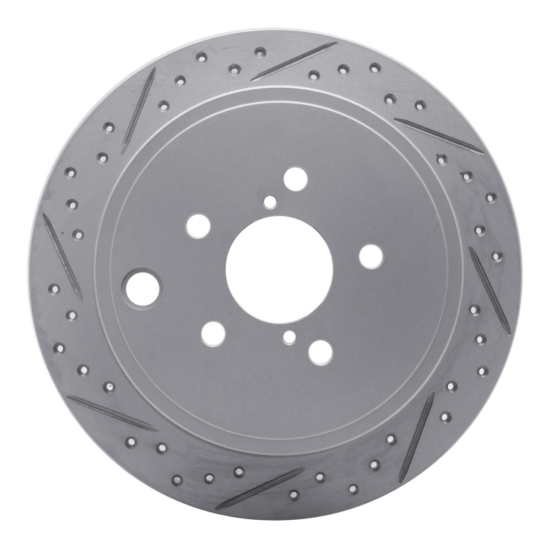 Subaru BRZ Brake Rotor (1) - Rear Left - DFC - Drilled & Slotted Geoperformance - `08-`15