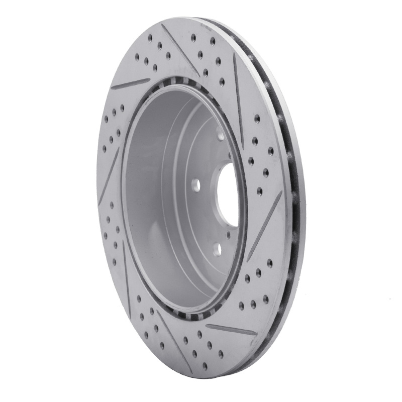 Subaru WRX Sti Brake Rotor (1) - Rear Left - DFC - Geoperformance Drill & Slot - `08-`20