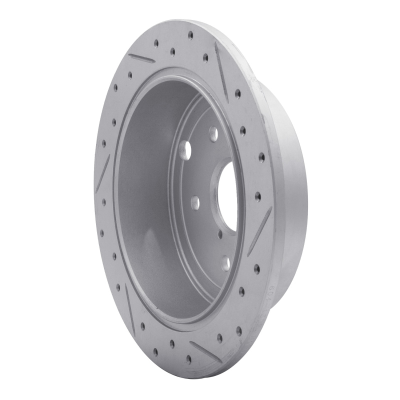 Subaru WRX Brake Rotor (1) - Rear Left - DFC - Drilled & Slotted Geoperformance - `15-`21