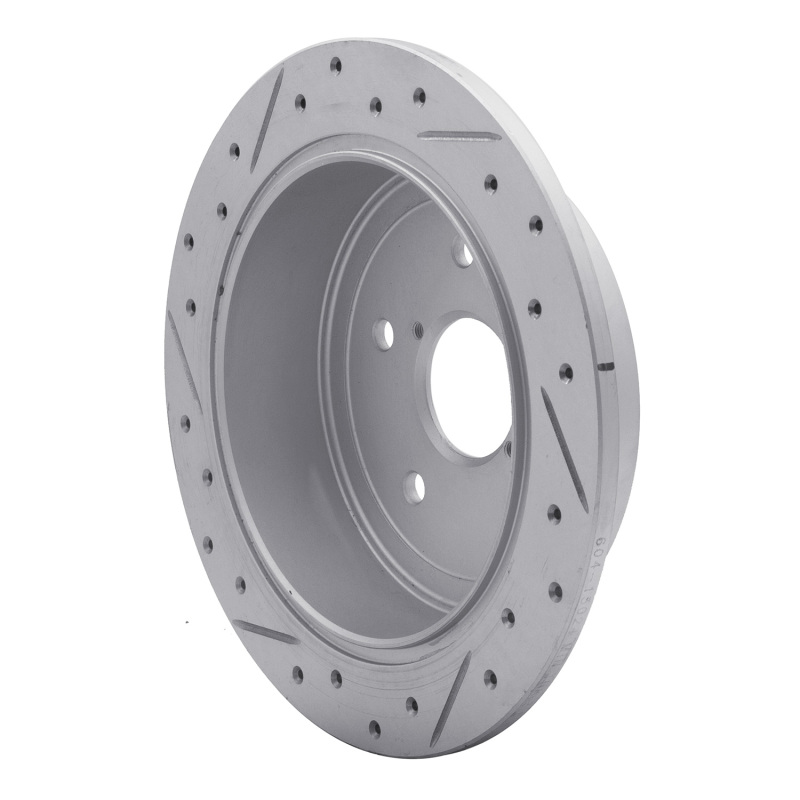 Subaru WRX Brake Rotor (1) - Rear Right - DFC - Geoperformance Drilled & Slotted - `15-`21